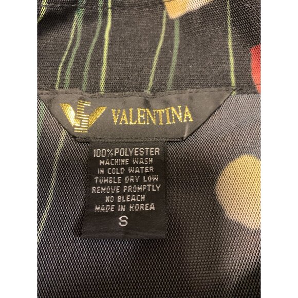 Valentina Artsy Sheer Embellished Zip Blouse Jacket Size S - Picture 4 of 7